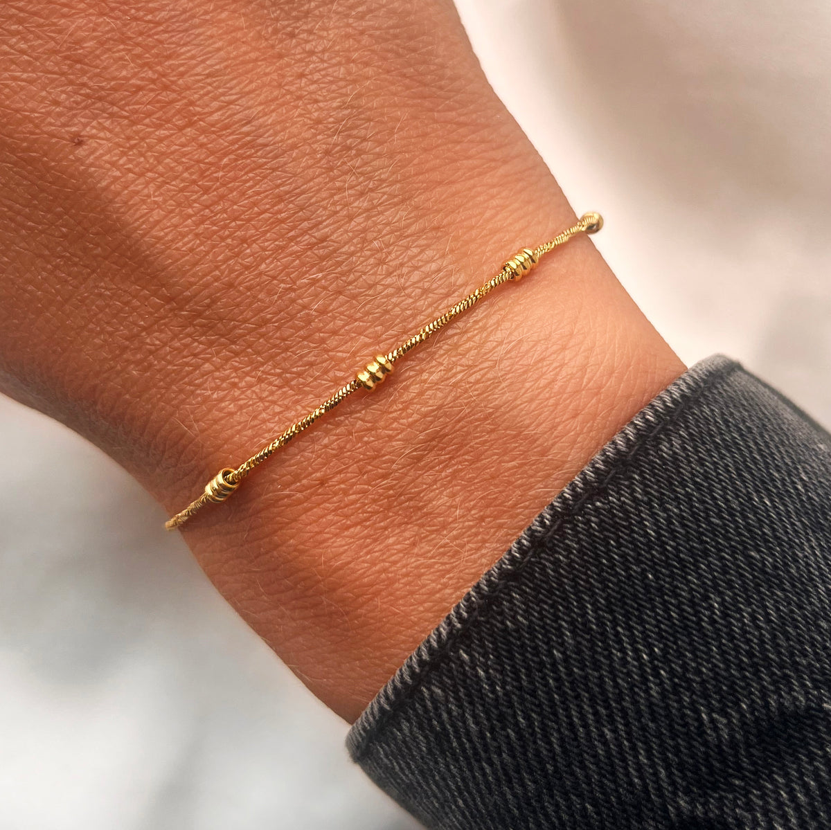 Scrouples - Armbånd, forgyldt stål - Model: ST30011A,M