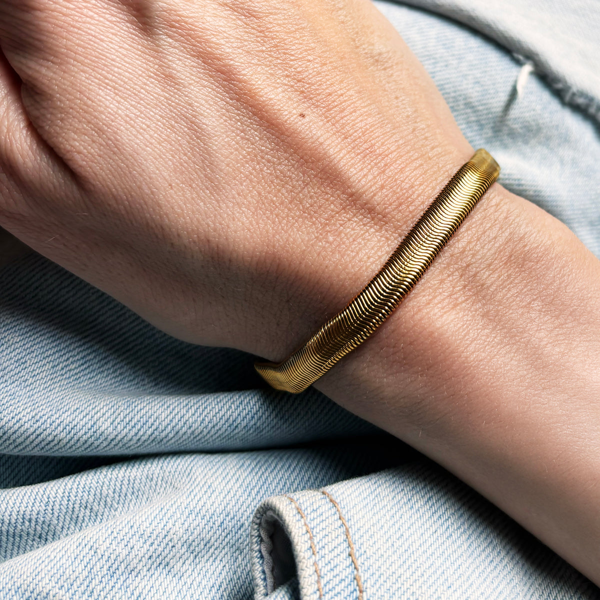 Scrouples - Armbånd, forgyldt stål - Model: ST30015A,M