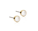 Blomdahl-BEZEL PEARL ØRERINGE-model 15-1324-59