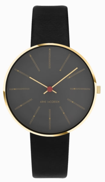 Arne Jacobsen - Bankers Porsgrunn Grå 34 mm - Model: 53109-1601G