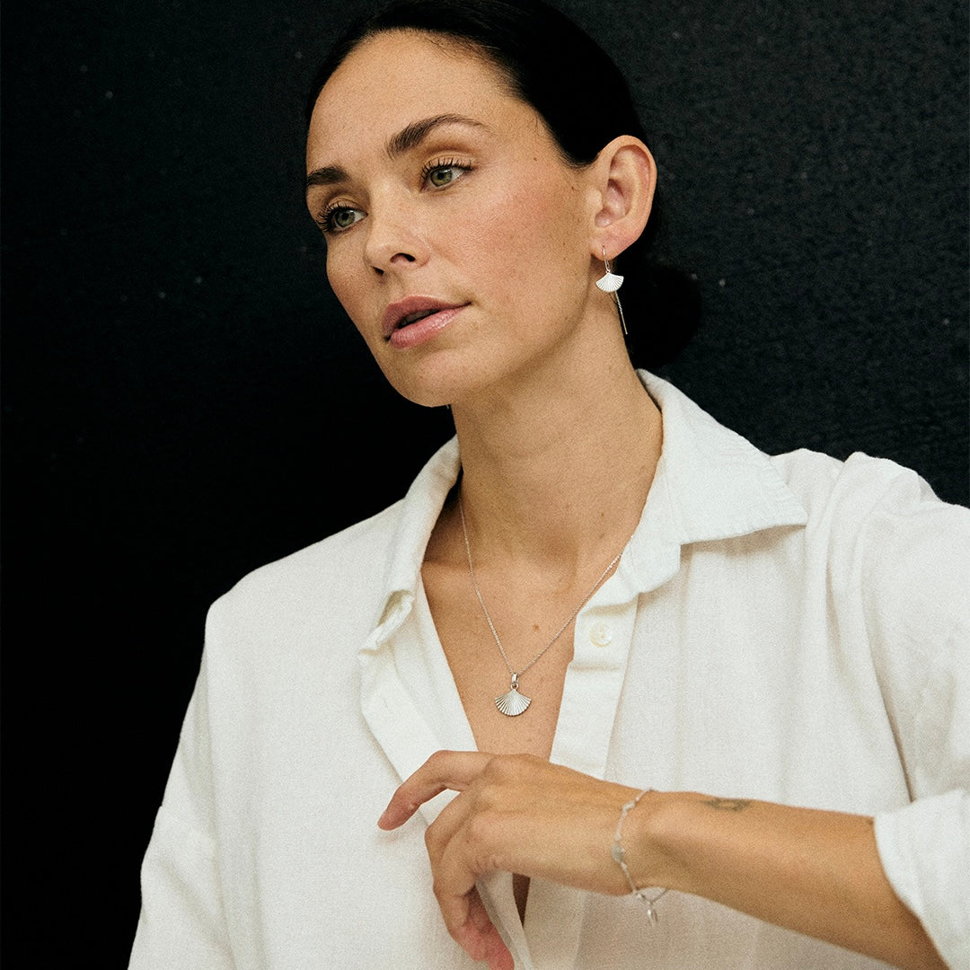 Christina Fan vedhæng i sølv – billede 4