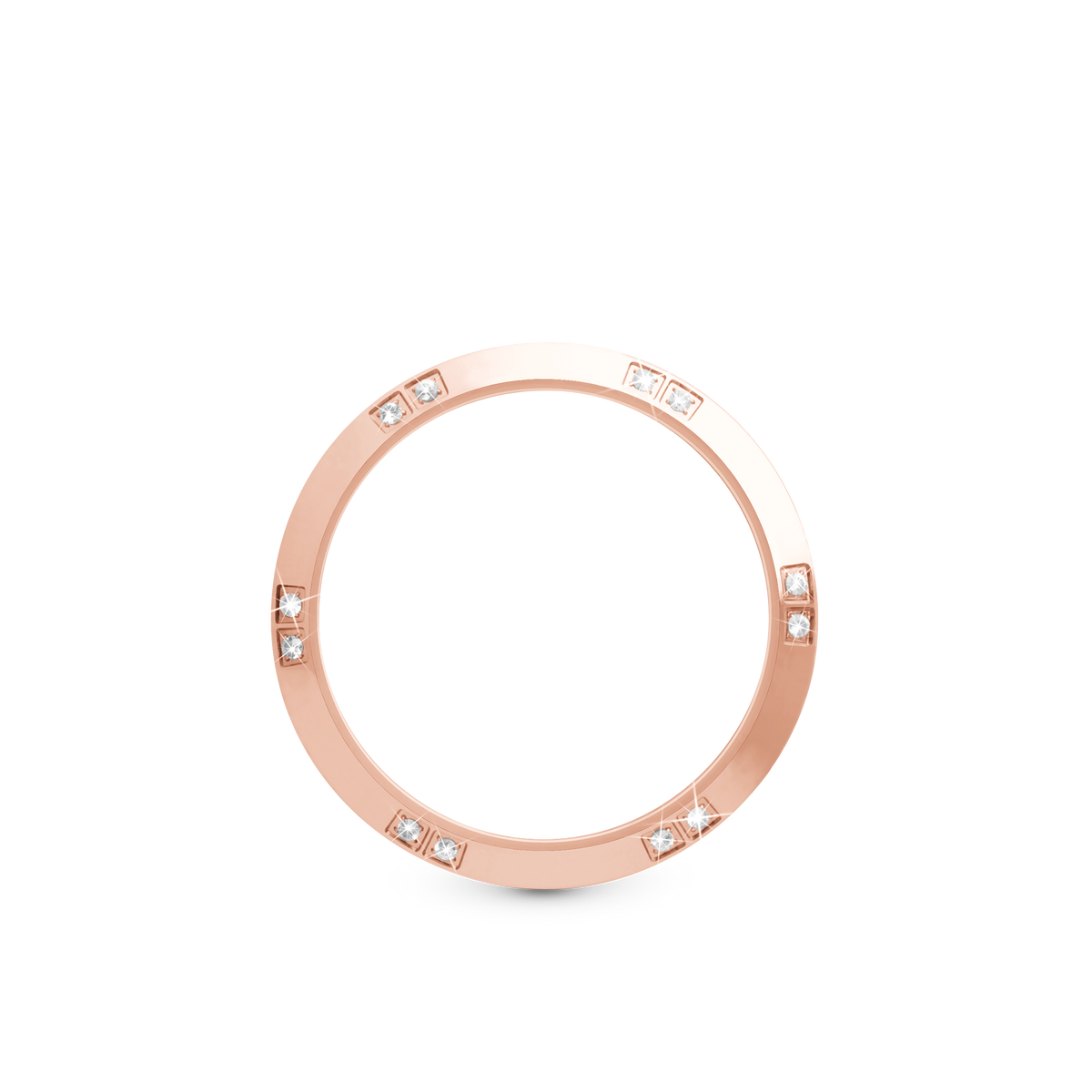 Christina Topring 32 mm i rosaforgyldt stål – model TCR32-12