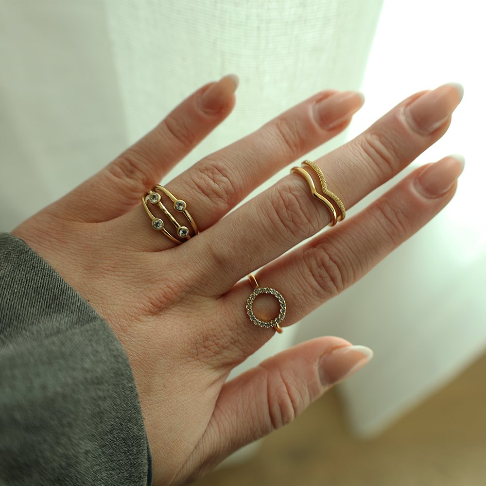 Christina Thrown ring i forgyldt sølv – model 800-3.18.B – billede 2