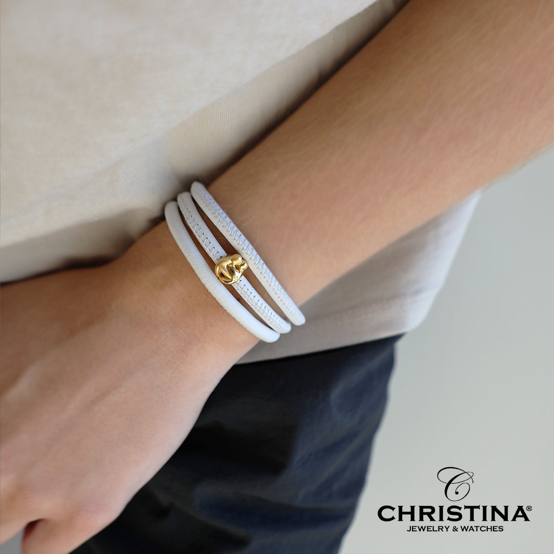 Christina Hugs charm 4 mm i forgyldt sølv – model 623-G250 – billede 4