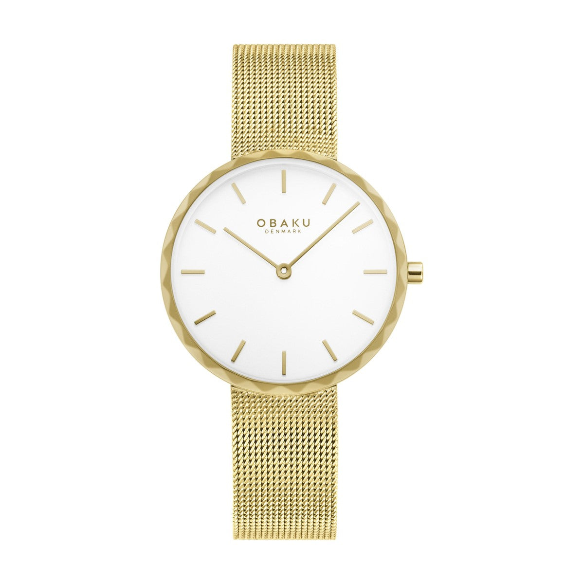 Obaku - Dameur med hvid skive og lænke - Model: V252LXGIMG