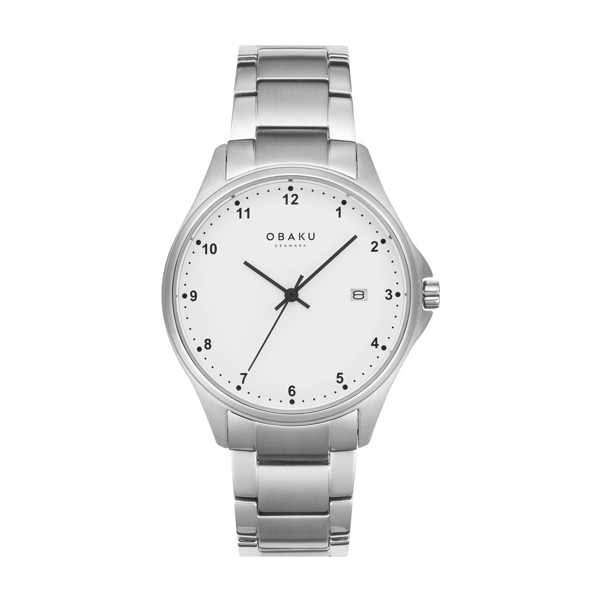 Obaku - Herreur med hvid skive og lænke - Model: - V272GDTWST