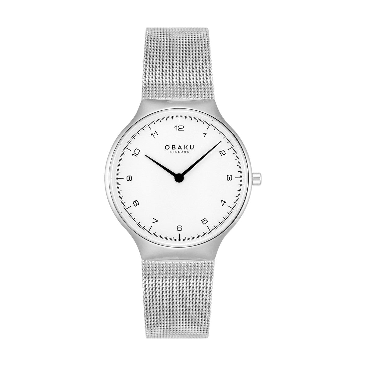 Obaku - Dameur med hvid skive og lænke - Model: V306LXCWMC