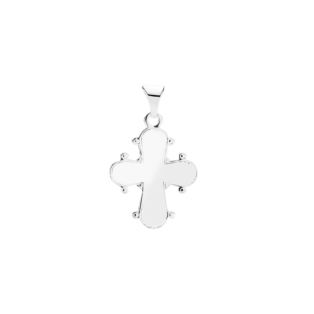 Lund Copenhagen Vedhæng Dagmarkors med glat bagside 16x13 mm i sølv – model 906019-UG