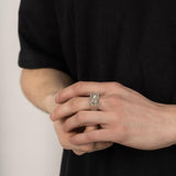 Nordahl Andersen - Herrering, sølv med mønster - Modelnr.: 192500209564