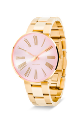 Arne Jacobsen - ROMAN ORCHID PINK 34 mm doublé ur med lænke - Model: 53316-1629