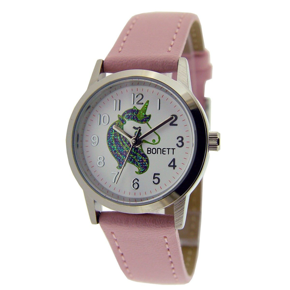 Bonett - Pigeur med enhjørning, pink rem - Model: 1537PE