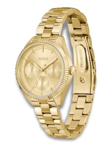 Hugo Boss - Sage Sport - Guld double dameur med lænke - Model: 1502803
