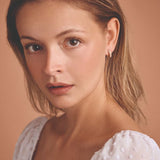 Melfia - 14 kt. Guld creol med zirkonia, rund profil ø 15mm - Model: 2346 214F