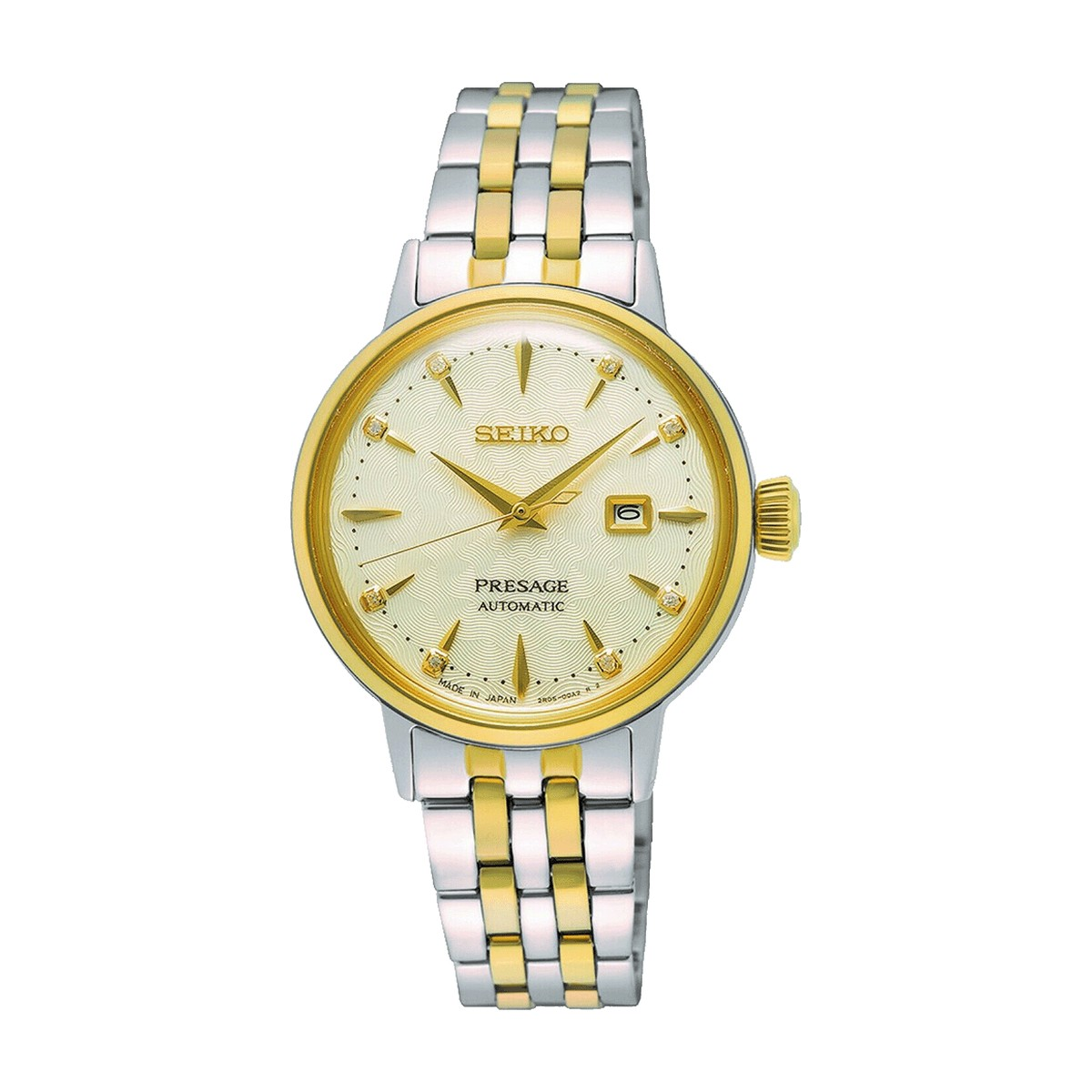 Seiko - Presage Automatic dameur gulddoublé - Model: SRE010J1