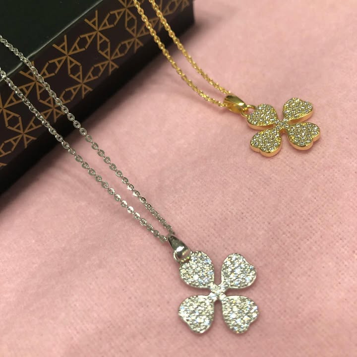 Aagaard Halskæde med Vedhæng Firkøver Cubic Zirkonia Forgyldt Sterling Sølv 45 cm