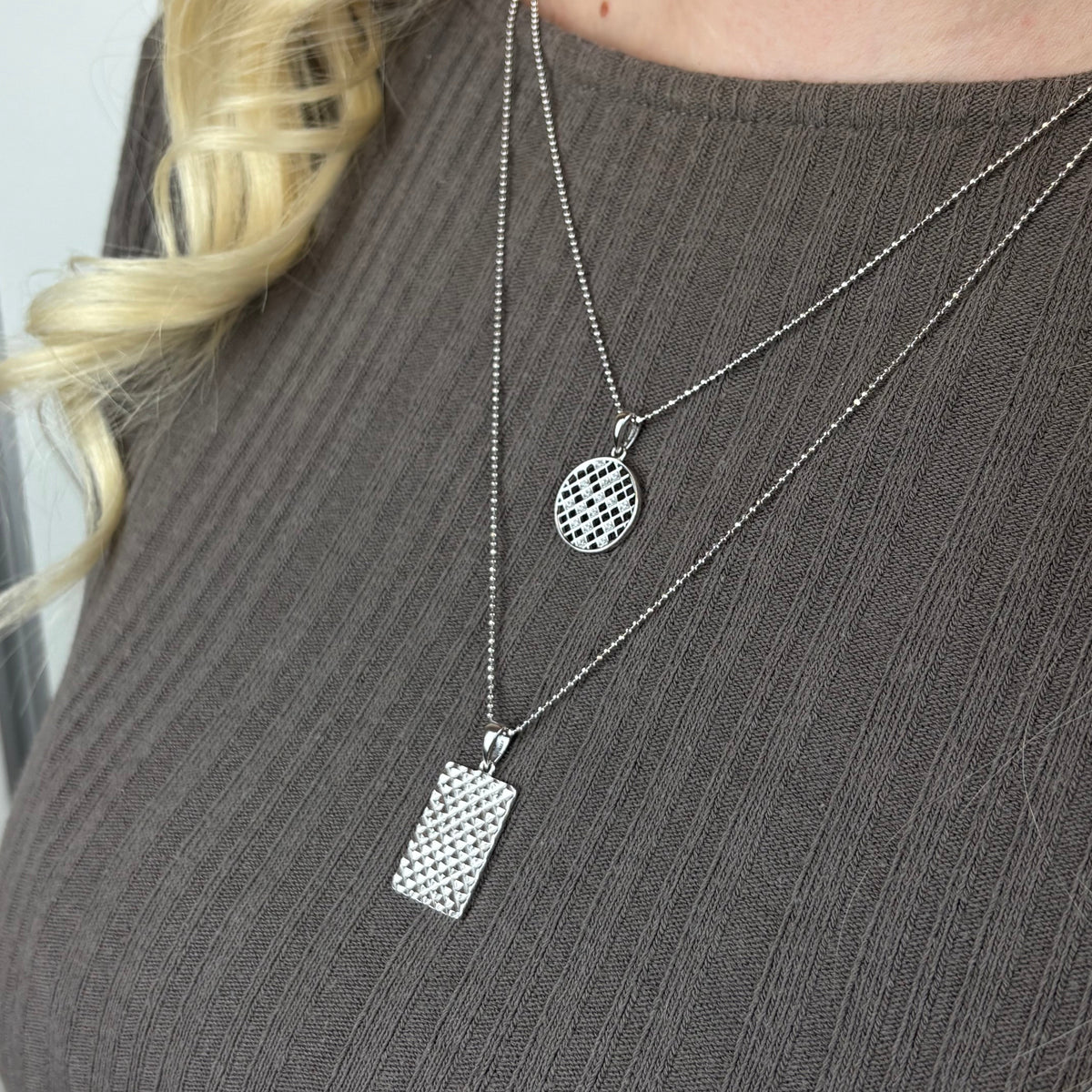 Aagaard Halskæde med Vedhæng Harlekin med 16 Cubic Zirkonia Sterling Sølv 45 cm