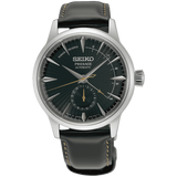 Seiko - Herreur, Presage, Stål med læderrem og automatik værk - Model: SSA459J1