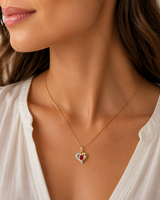 Lund of Copenhagen - Hjerte vedhæng med diamanter i 14 kt guld - Model: 508226-07