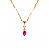 14 kt. Guld vedhæng - med 0,03ct tw/si brillant - Model: 20-22172