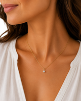 14kt Guld vedhæng- m. 0,085ct tw/si brillant - 40-70585-1850