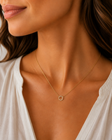 14 kt. Diamant guld kæde m. 0,06 ct tw/si