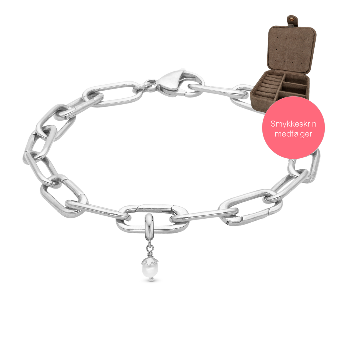 Christina Embrace Small Link armbånd i sølv
