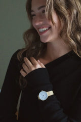 Arne Jacobsen - BANKERS 34 mm doublé ur med meshlænke - Model: 53107-1609