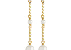 Jeberg Jewellery - Forgyldt - CORDELIA Pearl Drop ørehænger - Model: 52705