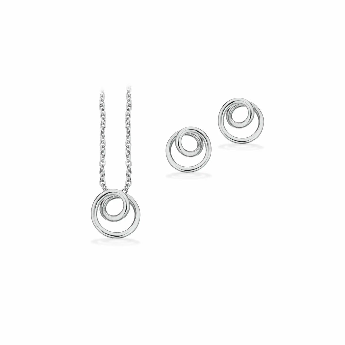 Scrouples - Sølv smykkesæt, spiral - Model: PX1133