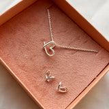 Scrouples - Smykkesæt Sølv hjerte - Model: PX1177