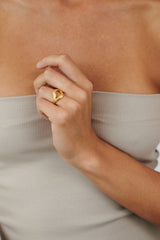 Pernille Corydon - Flowing Dreams ring, forgyldt - Model: R-344-GP