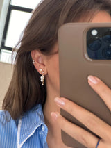 Jeberg Jewellery - Forgyldt - CORDELIA Pearl Romance ørehænger - Model: 52780