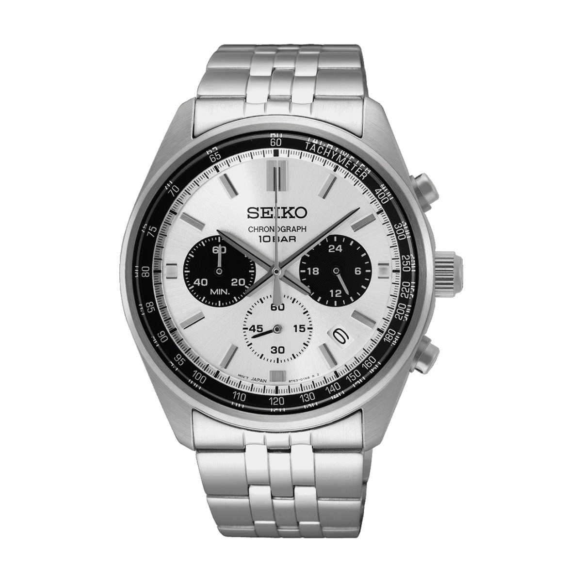 Seiko - Herreur, Stål med lænke og chronograph - Model: SSB425P1