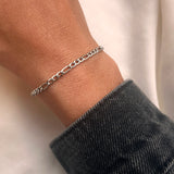 Scrouples - Armbånd, stål, Figaro - Model: ST30003A