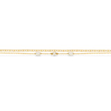 Scrouples - Armbånd, forgyldt stål, dobbelt - Model: ST30014A,M