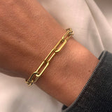 Scrouples - Armbånd, forgyldt stål, link - Model: ST30016A,M