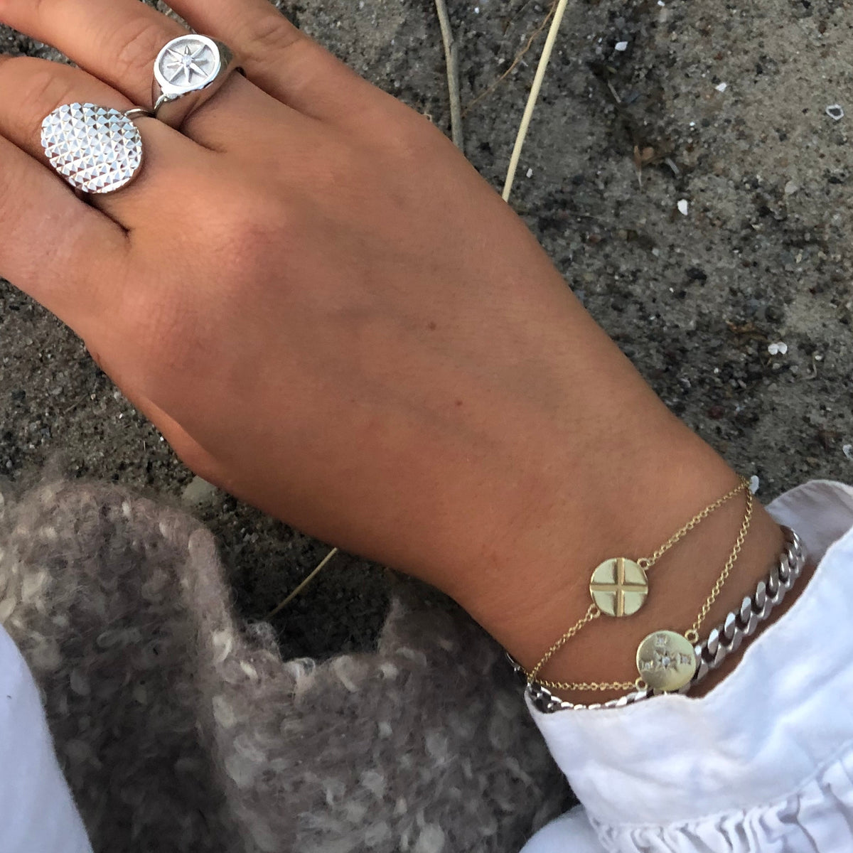 Aagaard Armbånd Cubic Zirkonia Stjerner Forgyldt Sterling Sølv