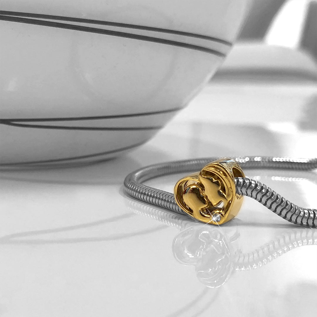 Christina Mother & Child charm 4 mm i forgyldt sølv – model 623-G107 – billede 5