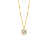 Nuran - Zoe, 14kt. Halskæde med diamant 0,03 ct w/si - Model: V2314 003 RG