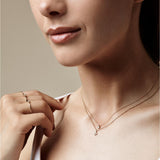 Nuran - Zoe, 14kt. Halskæde med diamant 0,03 ct w/si - Model: V2314 003 RG
