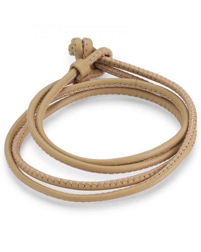 Køb Aagaard - LÆDERARMBÅND M/KNUDE DOBBELT-RÆKKET - Modelnr.: 0710264-35 hos Guldsmed Smeds