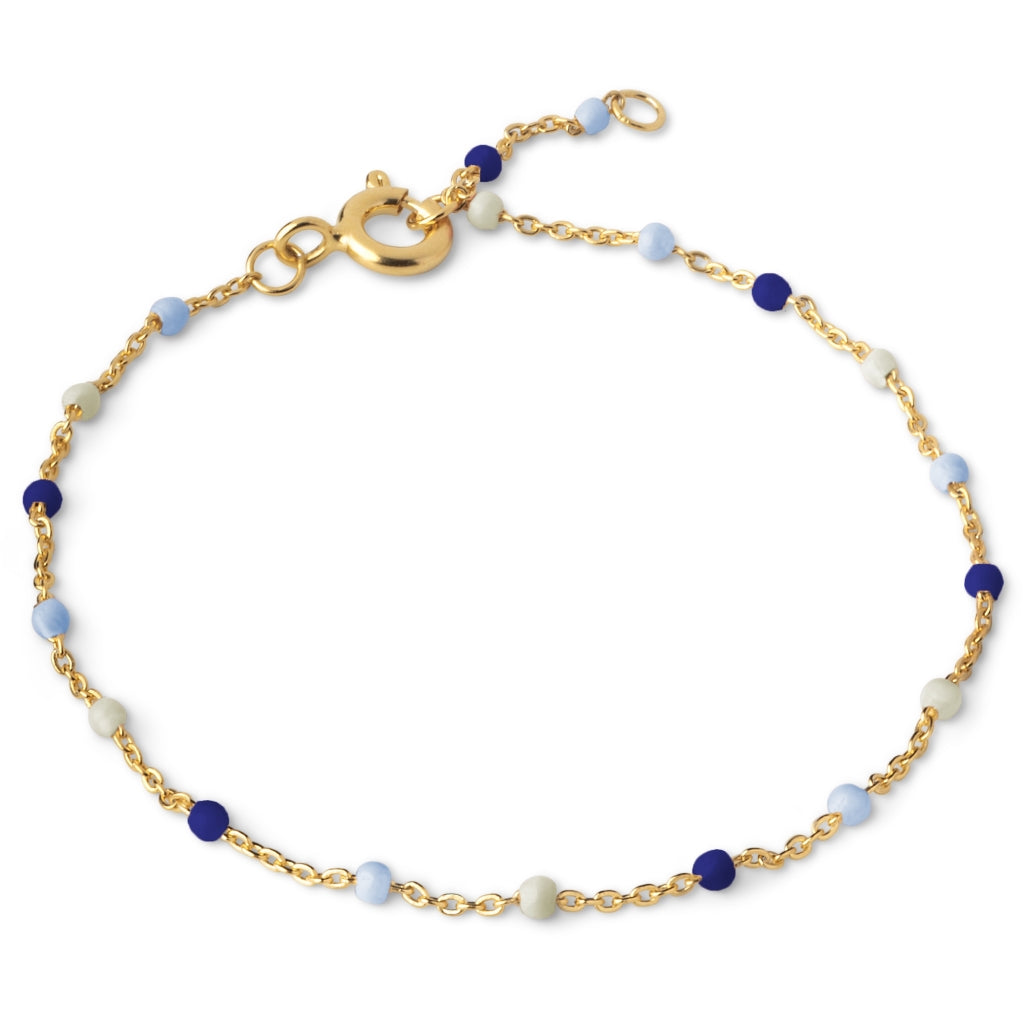 Enamel - Forgyldt armbånd Lola "Marine" - Model: B66G-marine