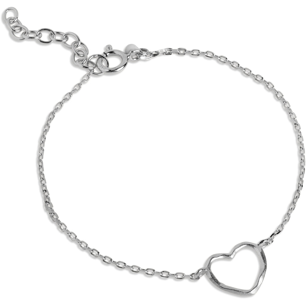 Enamel - Sølv armbånd Organic Heart - Model: B112SM
