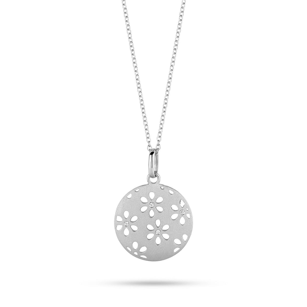 Køb Spirit Icons - Sølv halskæde Flora m. zirkonia - Modelnr. SI-10571-70 hos Guldsmed Smeds