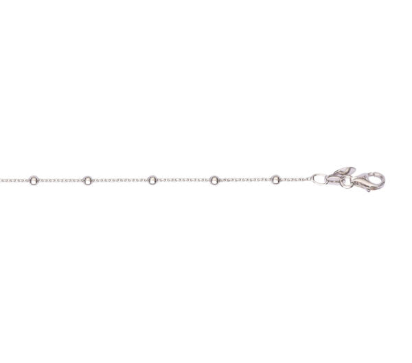 Køb L&G - Armbånd sølv rhod. kugle/kæde - model 106706 hos Guldsmed Smeds