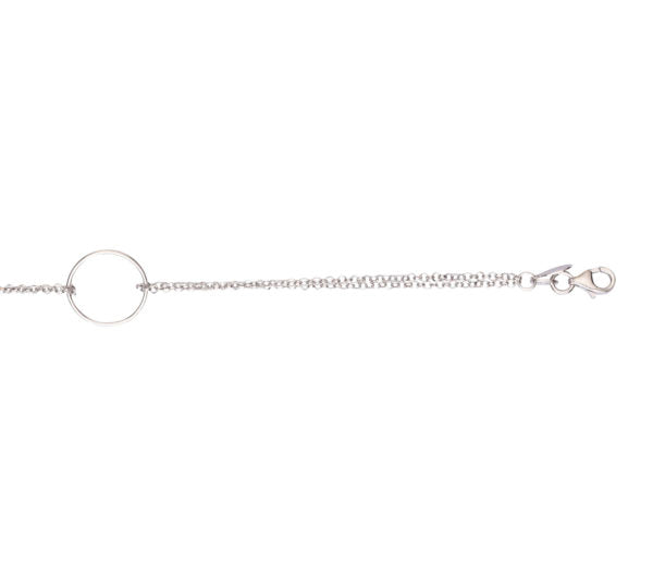Køb L&G - Armbånd rhodineret cirkel - Model nr: 106796 hos Guldsmed Smeds