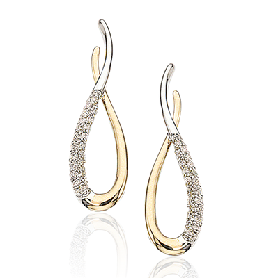 Køb Scrouples - Diamant ørepynt 0,21ct vvs/si - 14kt. rød/hvidguld - modelnr. SC-115316 hos Guldsmed Smeds