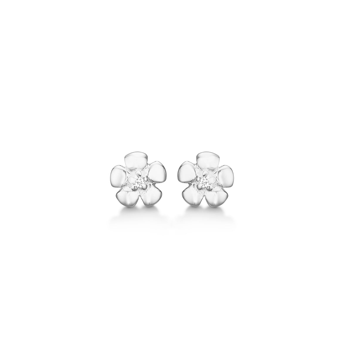 Køb Aagaard - SØLV ØRESTIK M/SY. ZIRCONIA BLOMST - Model: 11923163-75 hos Guldsmed Smeds
