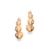 Scrouples - 8 kt guld creoler med kugler - Model: 122333