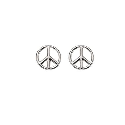 Køb Scrouples - Sølvørestikkere rhod. - wearlove - peacetegn - Modelnr.: 144092 hos Guldsmed Smeds